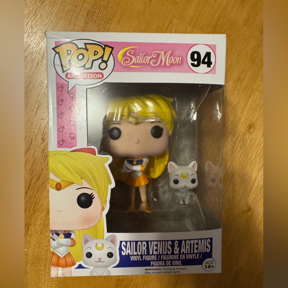 Funko Pop Sailor Moon Figure with Yellow and Orange
